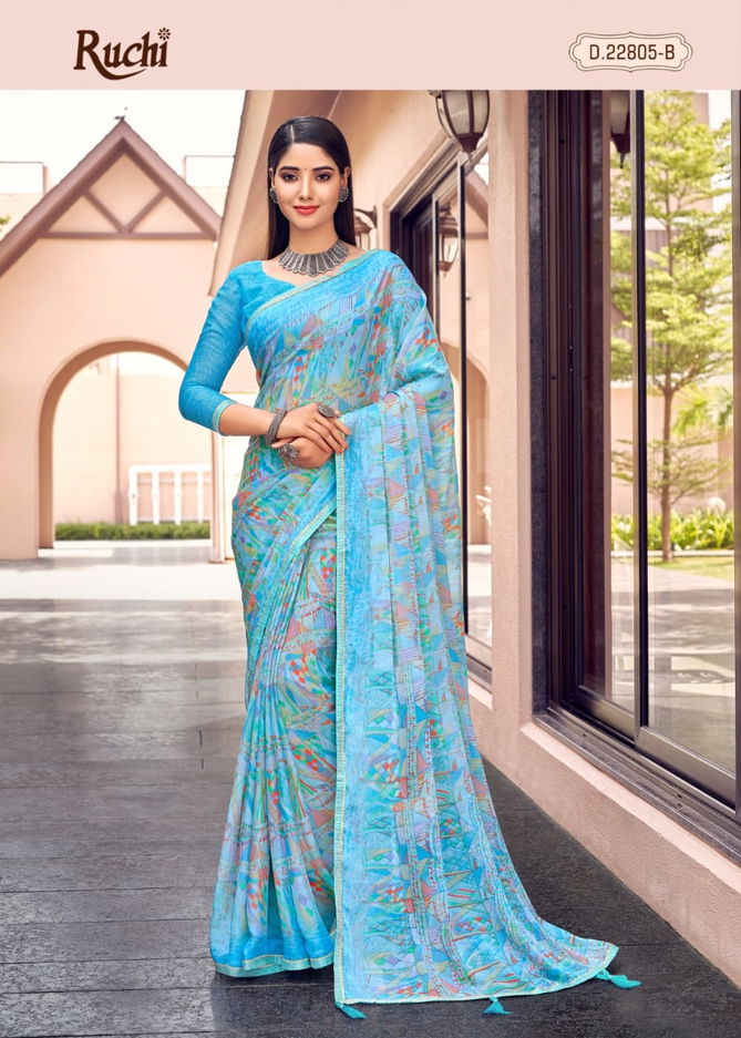 Savyaa By Ruchi Chiffon Daily Wear Sarees Catalog